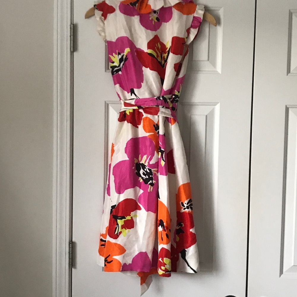 Kate Spade Floral Dress - Pink, Orange, Red - Picture 4 of 8